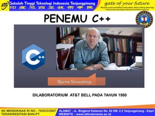 SEJARAH C++.ppt INFORMATIKA KELAS X SEMESTER GENAP | PPT