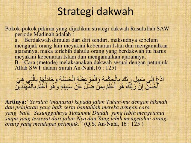 Sejarah Dakwah Rasulullah Di Madinah