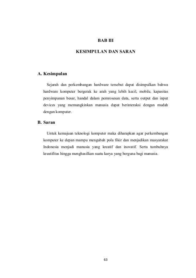 Sejarah dan perkembangan hardware