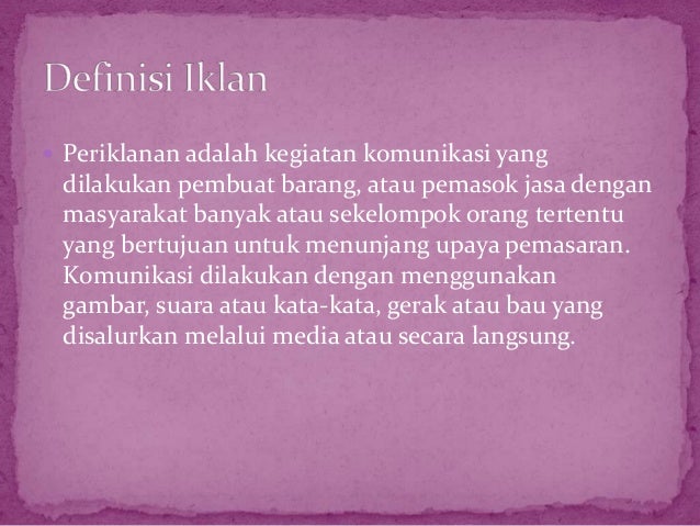 Sejarah Dan Perkembangan Iklan Indonesia