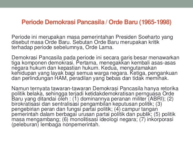 Sejarah Demokrasi Di Indonesia