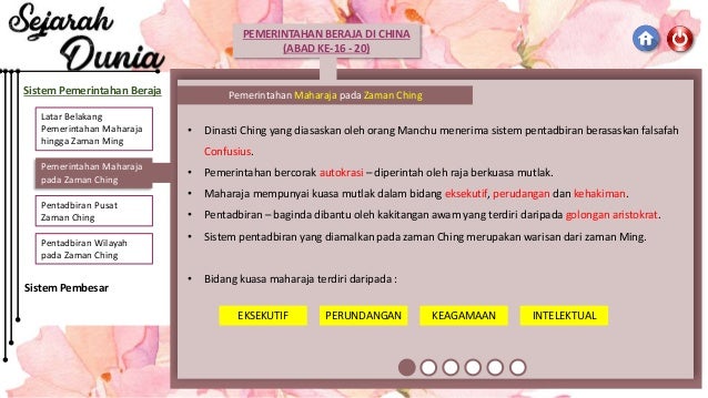 Sejarah Dunia Pemerintahan Beraja Di China