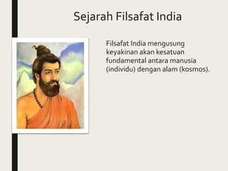 Sejarah Filsafat Timur (India dan Cina) | PPTX