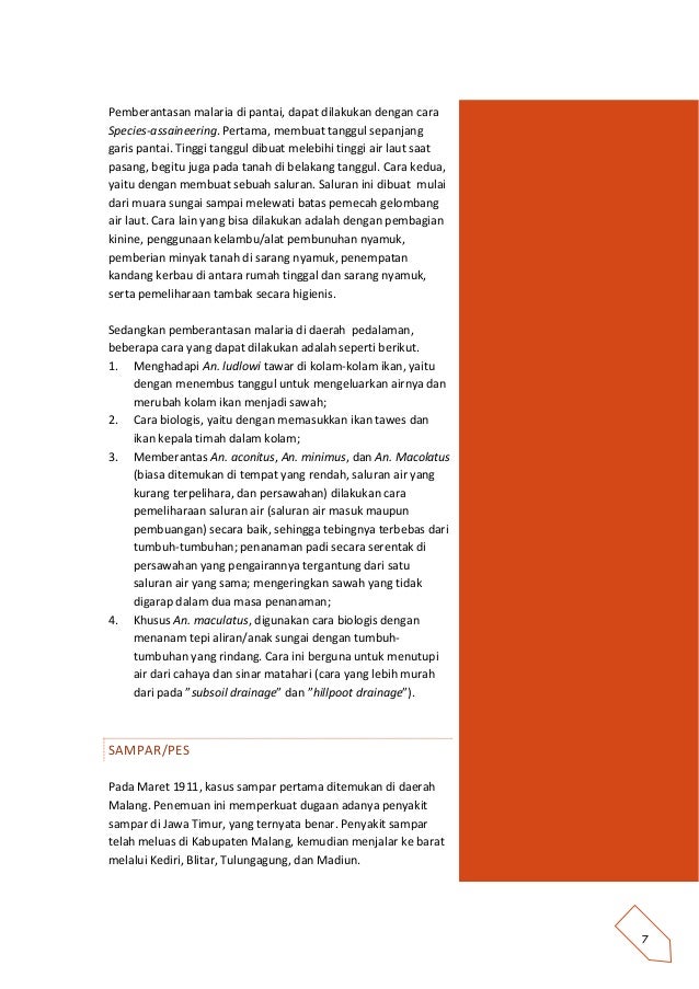 Sejarah Pemberantasan Penyakit Sejarah Pemberantasan Penyakit