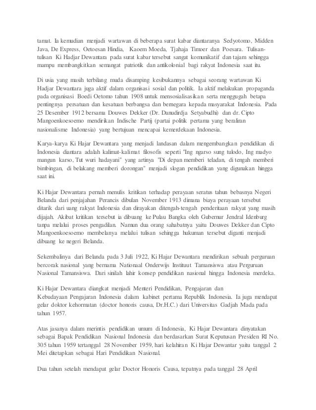 Sejarah hari pendidikan nasional 2 mei