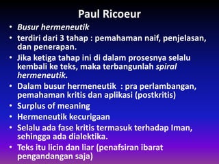 Sejarah hermeneutik | PPTX