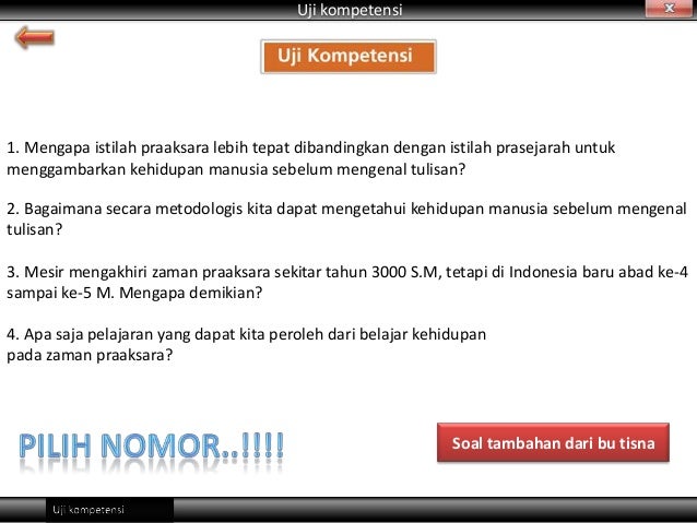 Sejarah Indonesia Kelas X Peradaban Manusia Sebelum Mengenal Tulisan