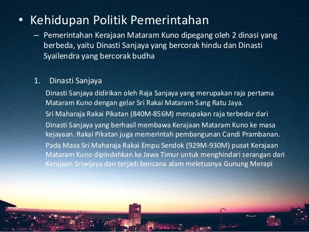 Kehidupan Sosial Budaya Kerajaan Mataram Kuno – Eva