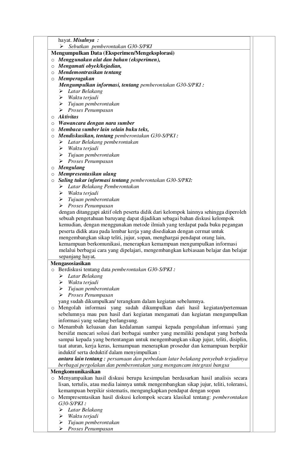 RPP SMA Sejarah Indonesia Kelas XII