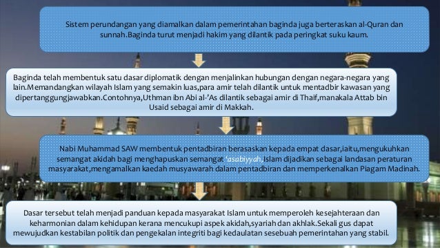 Struktur Pemerintahan Kerajaan Islam Pada Zaman Nabi Muhammad Saw