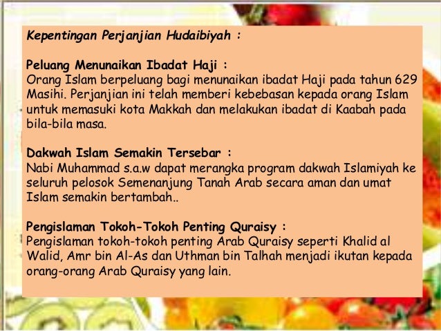 Sejarah Islam Prjanjian Hudaibiyah Smkp