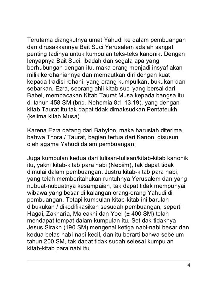 Kanonisasi Perjanjian Lama