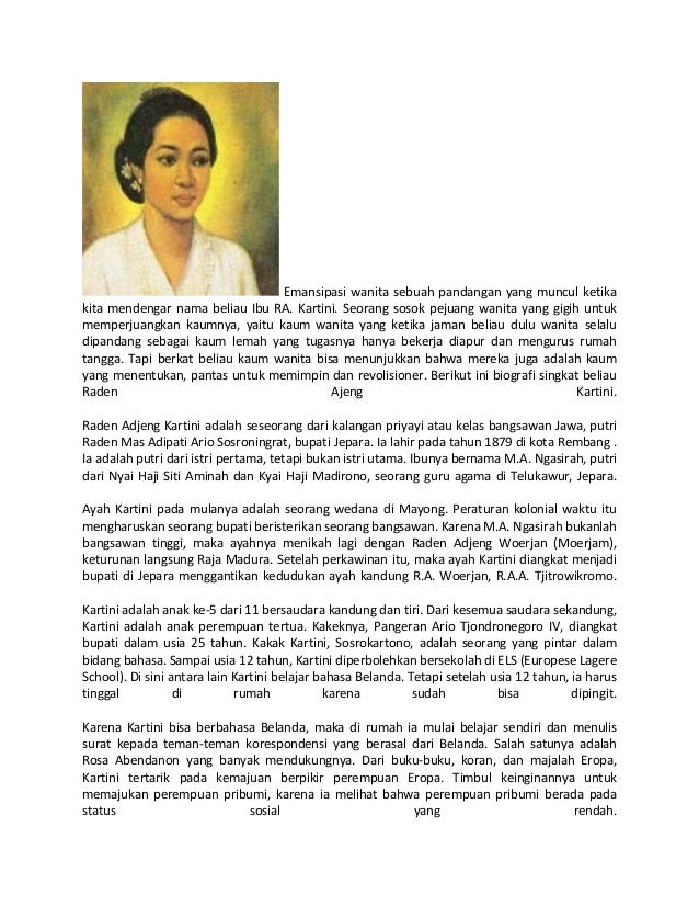Riwayat Berseri Seri Berwarna Warni Raden Ajeng Kartini - Yulia Amira