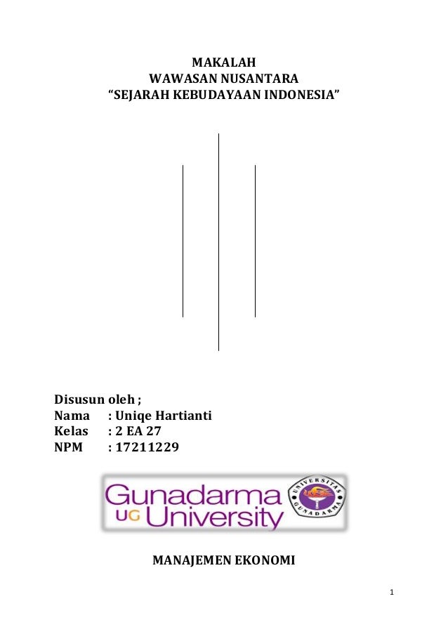 Sejarah Kebudayaan Indonesia