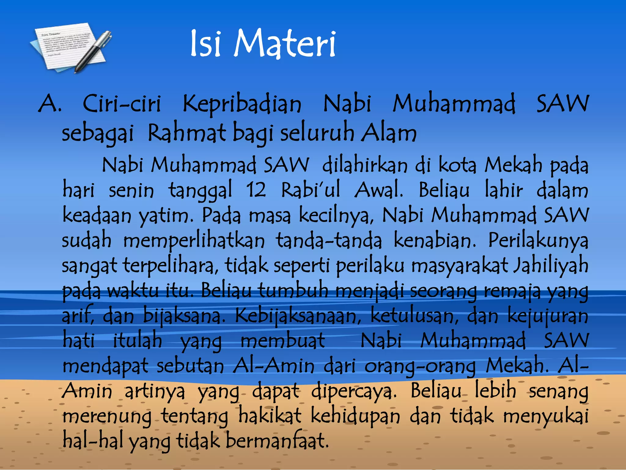 Sejarah kebudayaan islam mi.sd