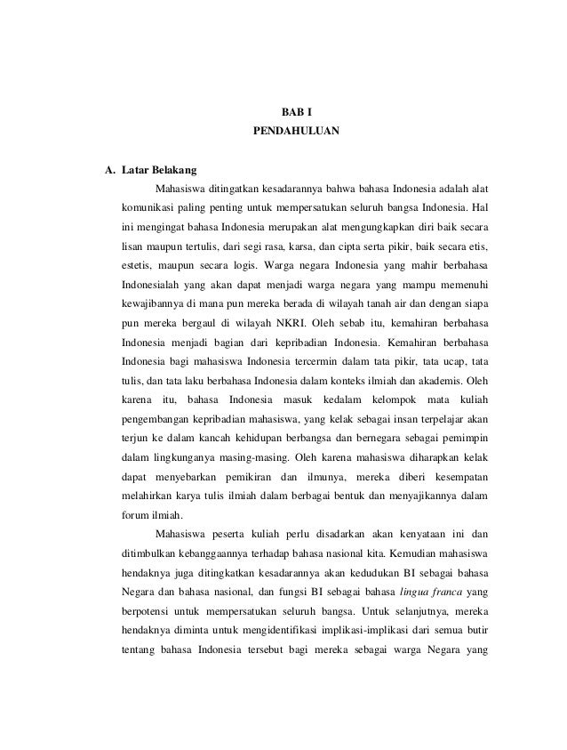 Makalah Sejarah Kedudukan Dan Fungsi Bahasa Indonesia