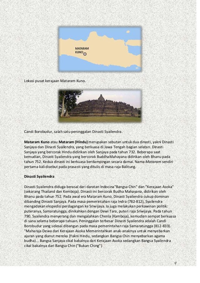 Sejarah - Kerajaan Bercorak Hindu-Budha (Kerajaan 