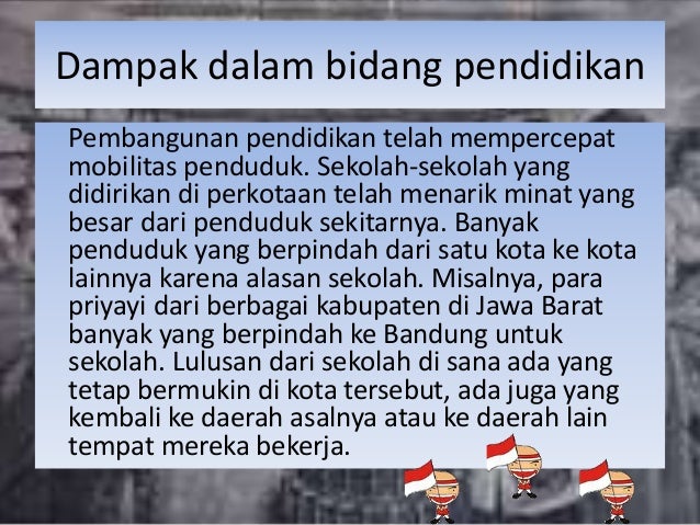 Dampak Kolonialisme Dan Imperialisme Dalam Bidang