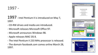 Intel Computer 1997 Sejarah komputer | PPTX