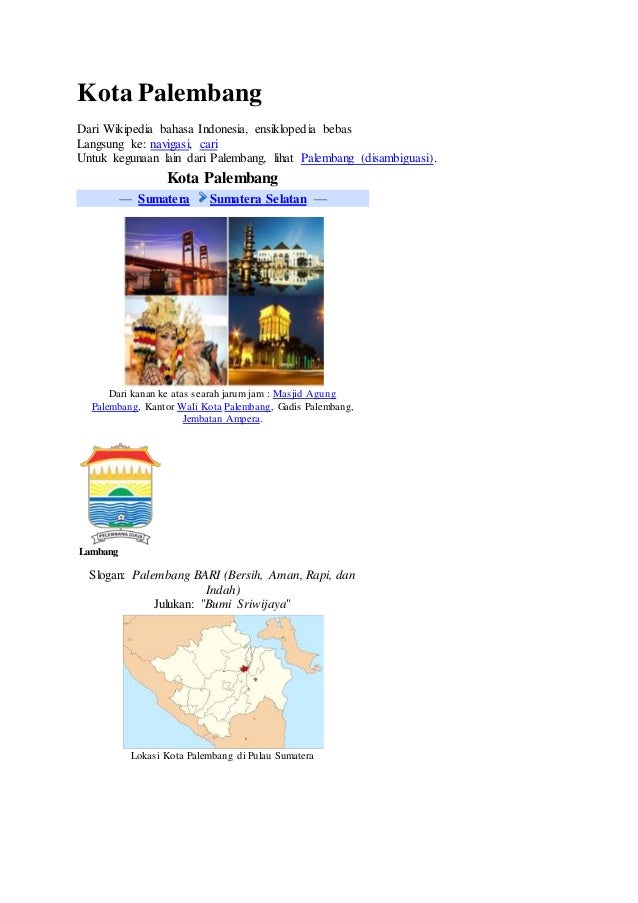 Sejarah Kota Palembang