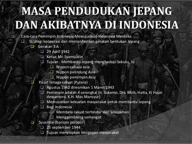 Sejarah Masa Penjajahan Jepang  di Indonesia Tingkat XI 
