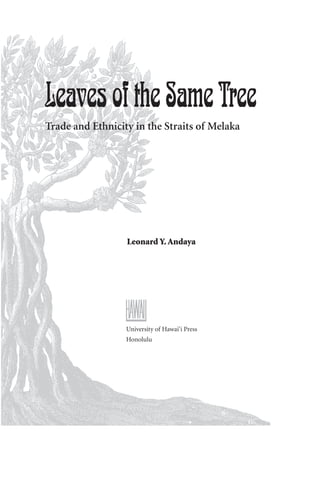 Leaves of the Same Tree
Trade and Ethnicity in the Straits of Melaka
Leonard Y. Andaya
University of Hawai‘i Press
Honolulu
 