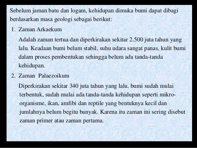 Pembabakan Zaman Pra Aksara