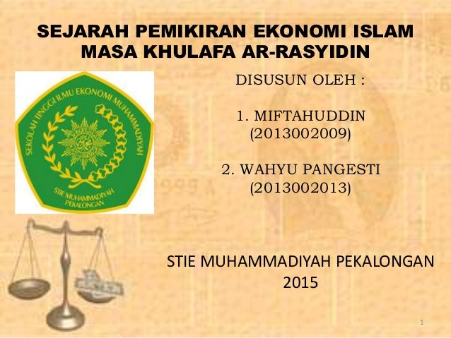 Eksa4301 Sejarah Pemikiran Ekonomi Islam Perpustakaan Ut