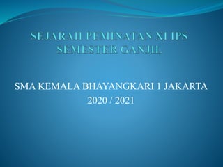 SMA KEMALA BHAYANGKARI 1 JAKARTA
2020 / 2021
 