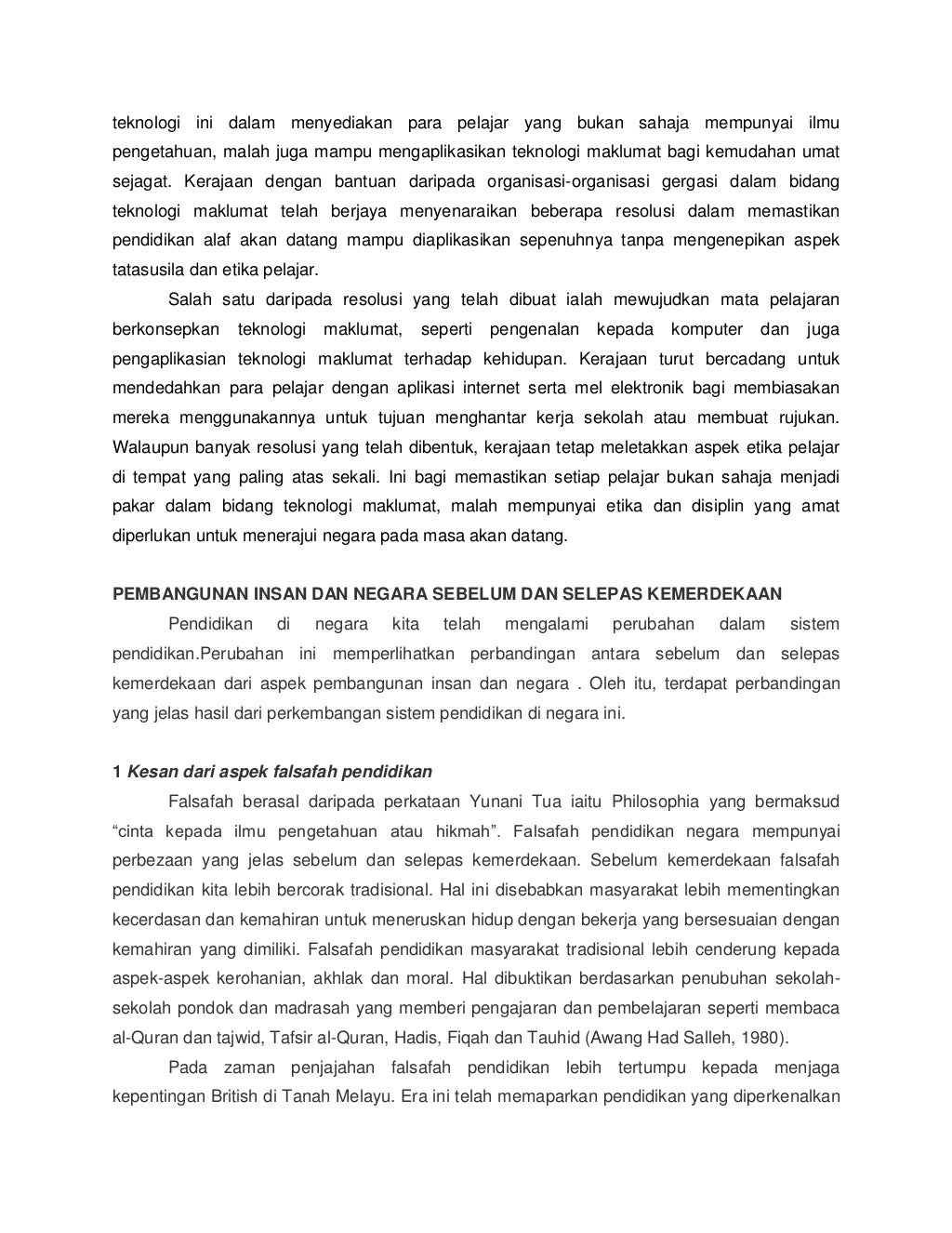 Sejarah pendidikan di malaysia