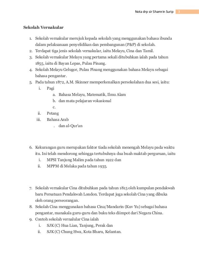 Sejarah pendidikan negara