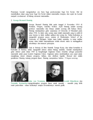 Sejarah penemuan dan pengembangan program | DOCX