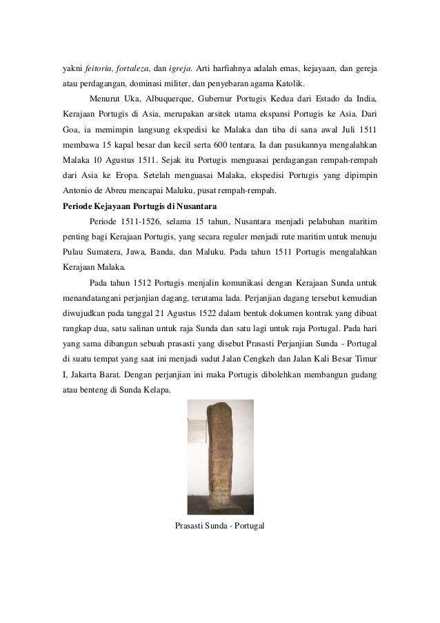 Sejarah penjajahan kolonial di indonesia