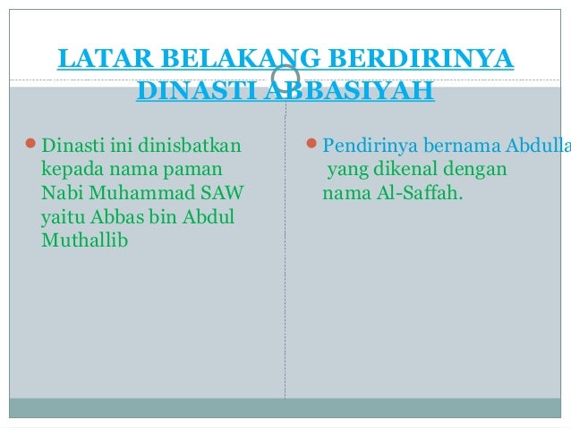 16 Sejarah Berdirinya Dinasti Abbasiyah Ppt