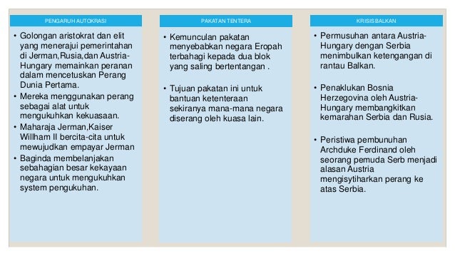 Stpm Sem 1 Sejarah Tema 4 Perang Dunia Pertama 1914 1918