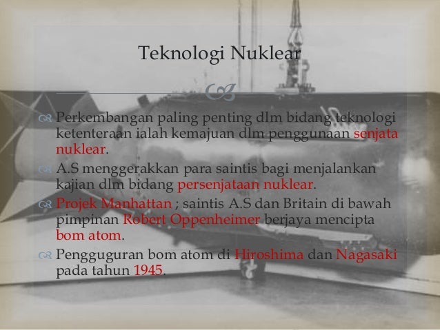 Sejarah Dunia STPM : kesan perang dunia kedua (penggal 1)