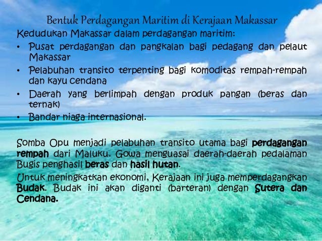 Sejarah perdagangan maritim sulselbar
