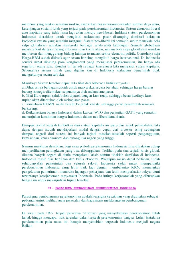 Sejarah perekonomian indonesia