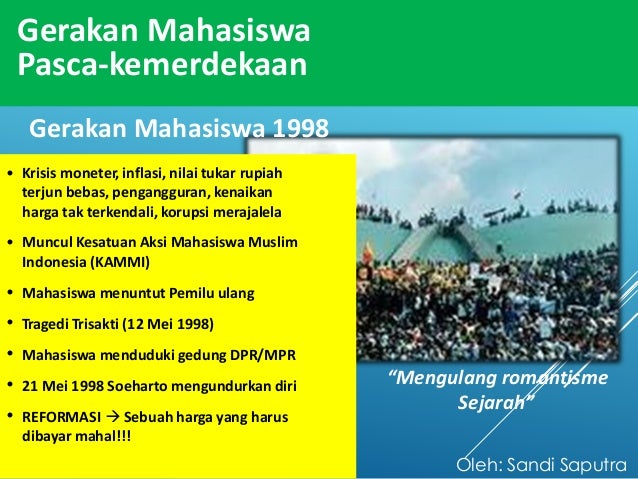 Essay sejarah pergerakan mahasiswa image