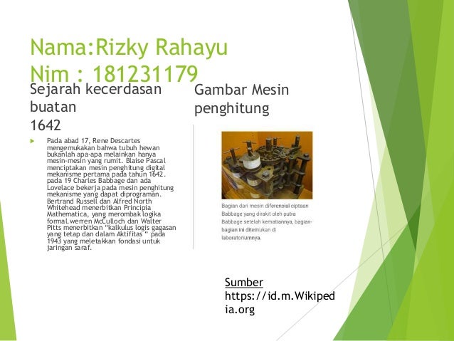 Sejarah Perkembangan Buatan Nim Ganjil