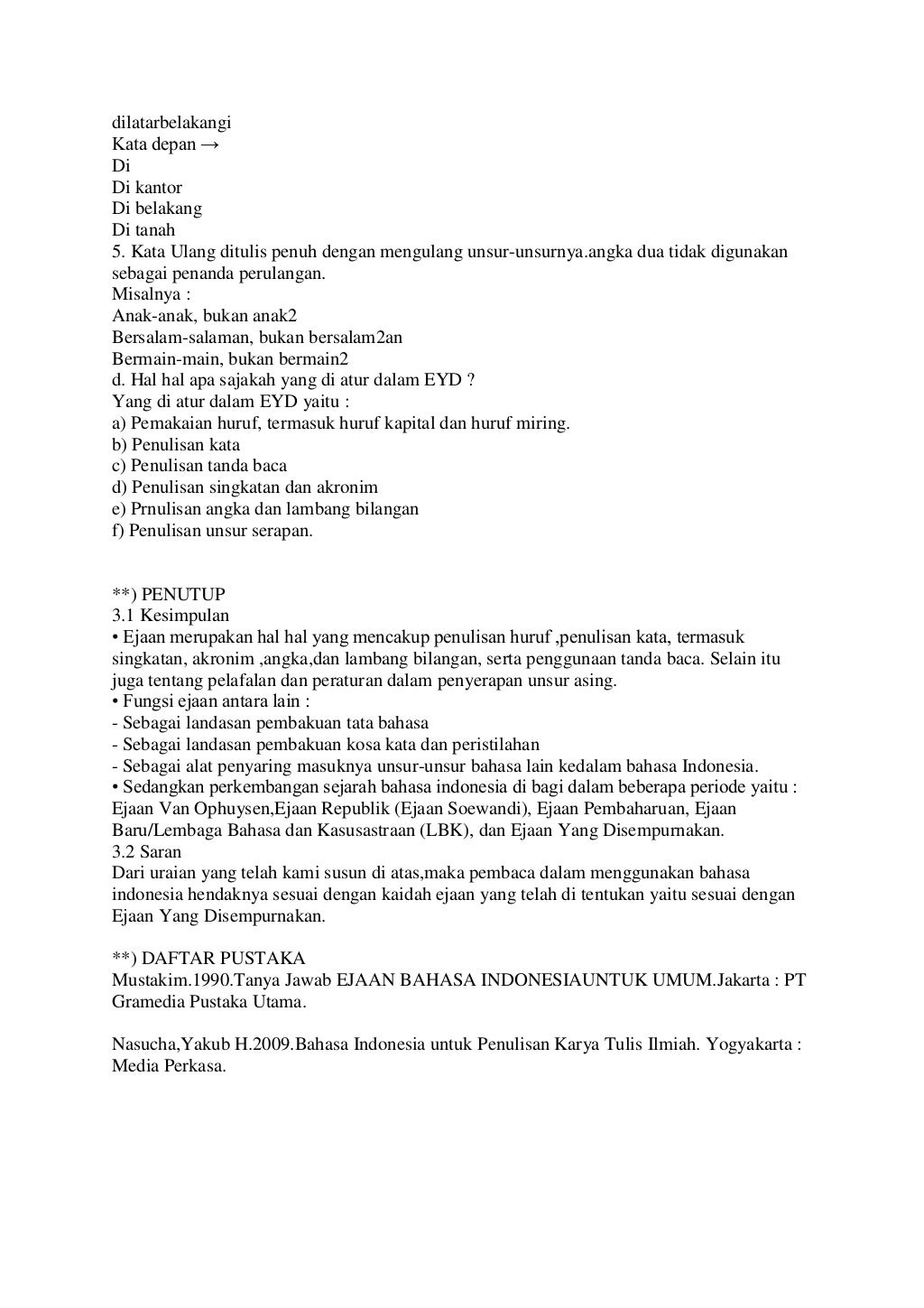 Sejarah perkembangan ejaan bahasa indonesia