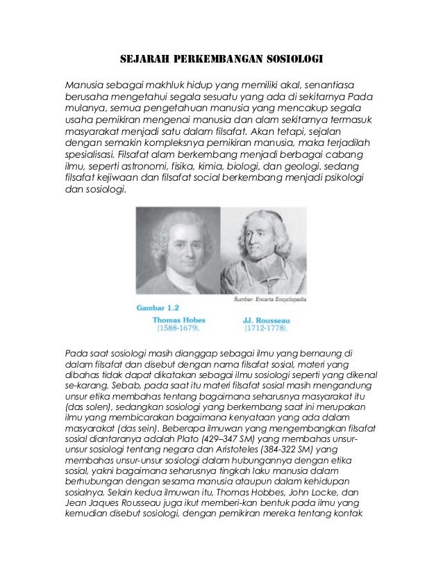 Perkembangan sosiologi di indonesia pdf
