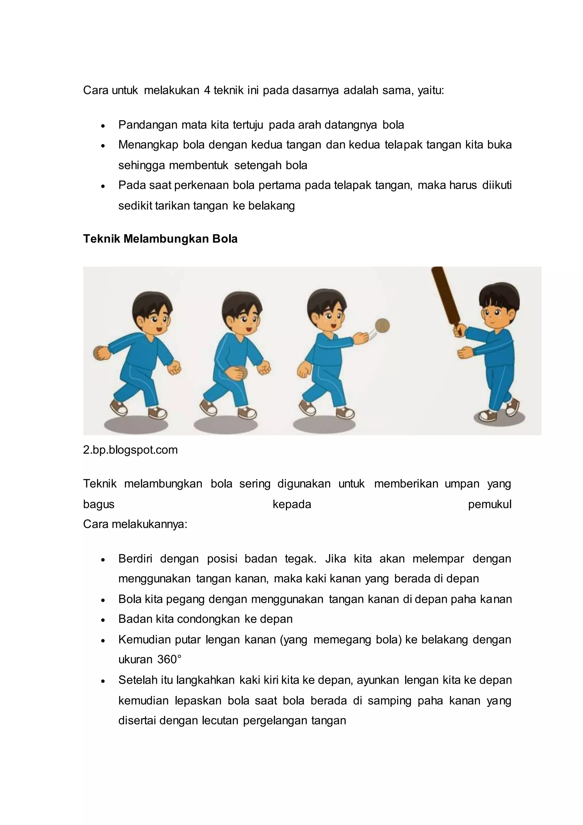 Cara Bermain Bola Kasti Dan Gambarnya