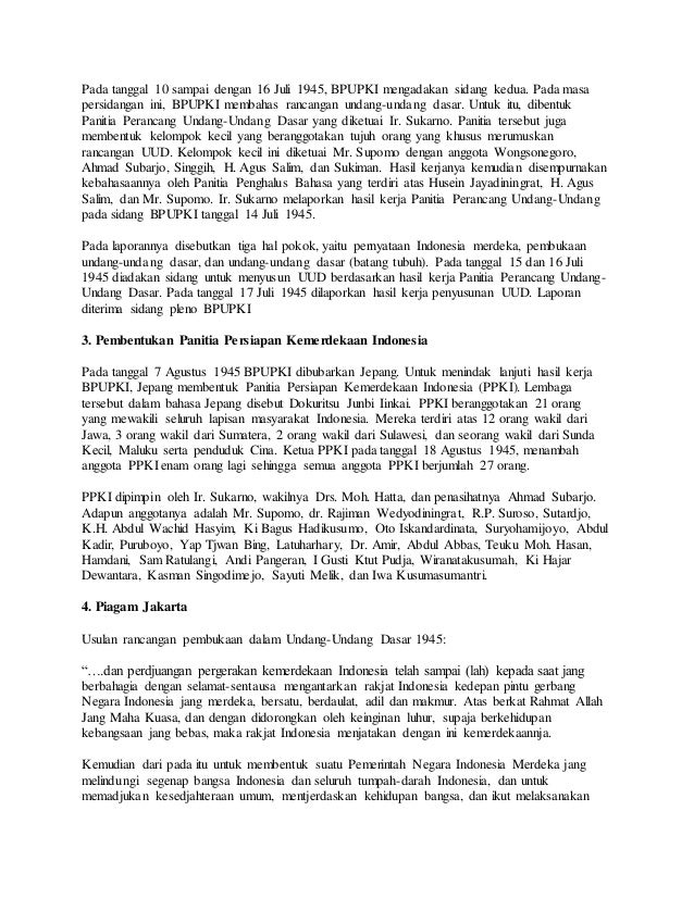 Sejarah Perumusan Dan Pengesahan