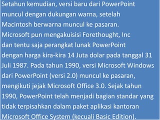 Sejarah power point | PPTX