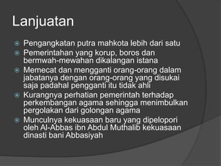 Sejarah proses berdirinya umayah