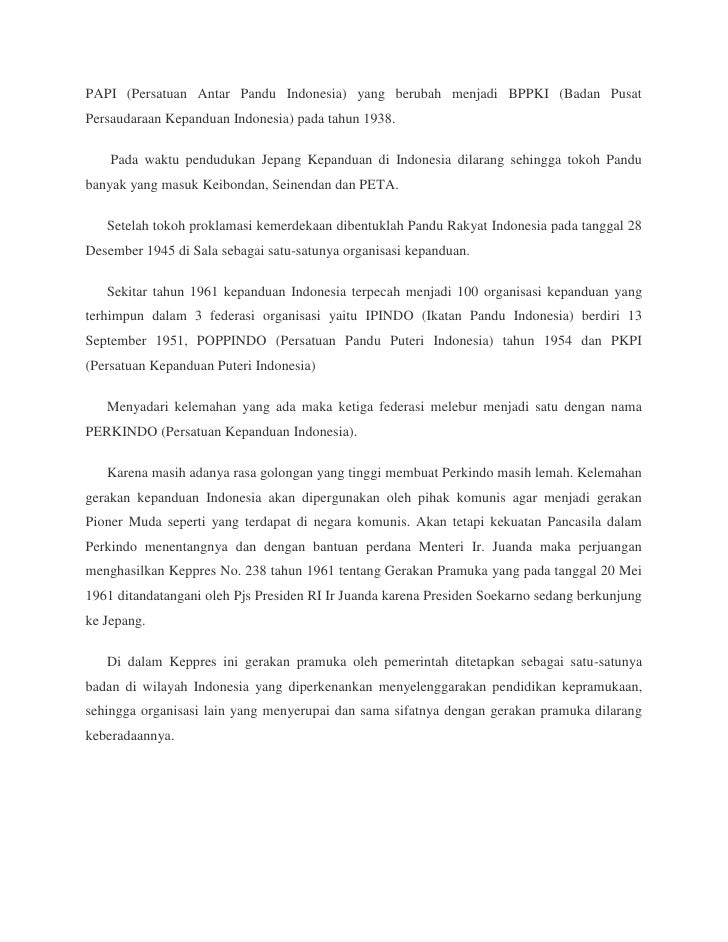 Sejarah singkat gerakan pramuka sedunia