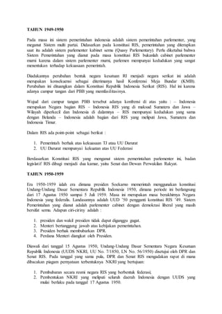 Sejarah Sistem Pemerintahan Indonesia Print Yg Ini