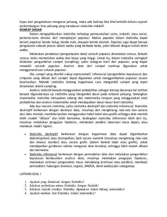 Sejarah Statistik
