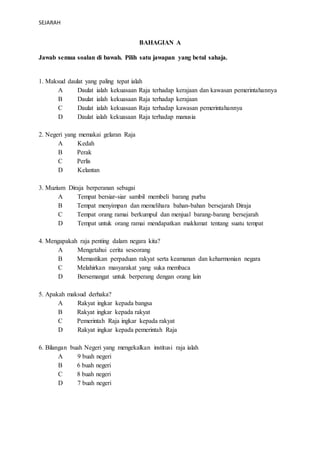 Sejarah Tahun 5